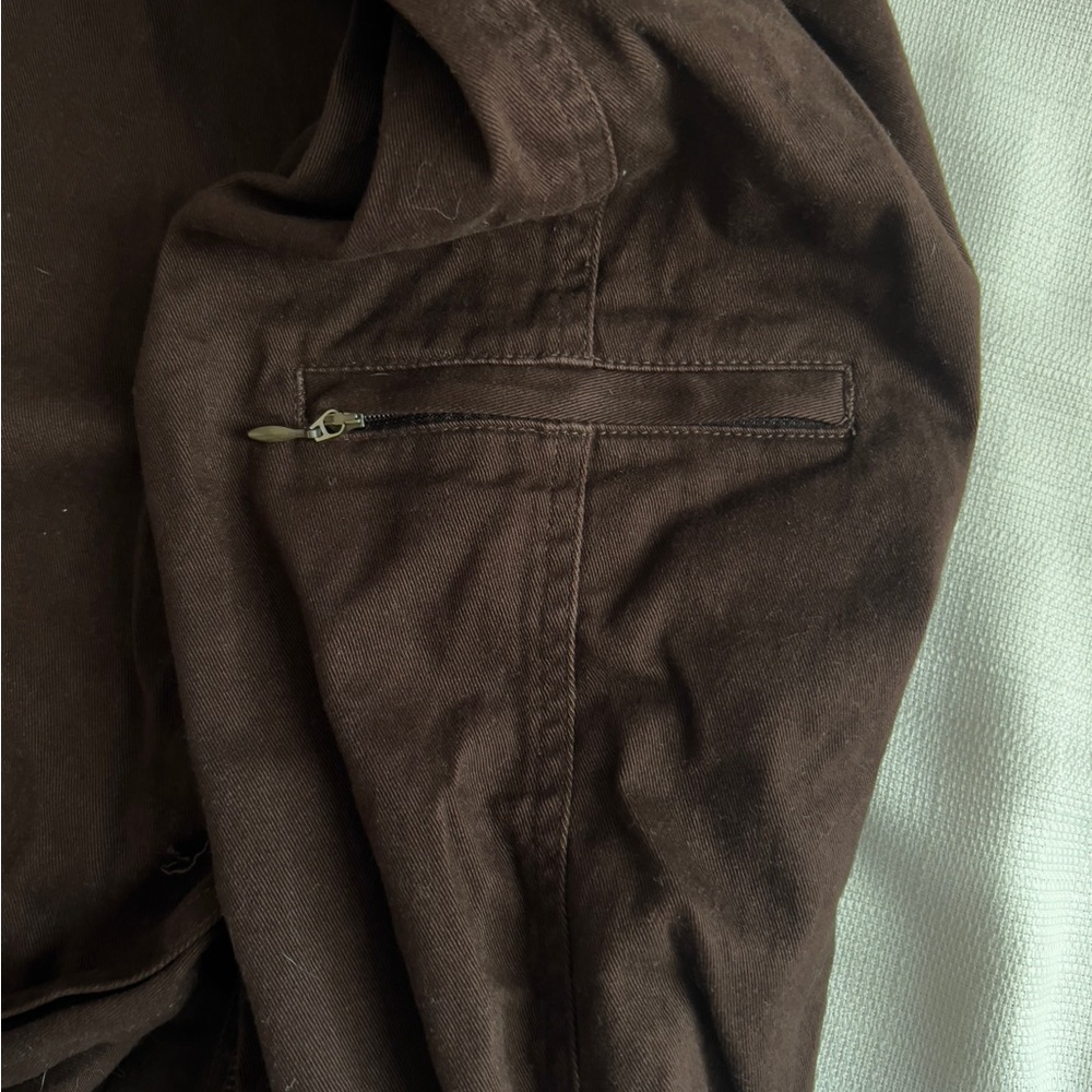 Talbots Y2K Dark Brown Skirt With Pockets Size 12 - Picture 8 of 8